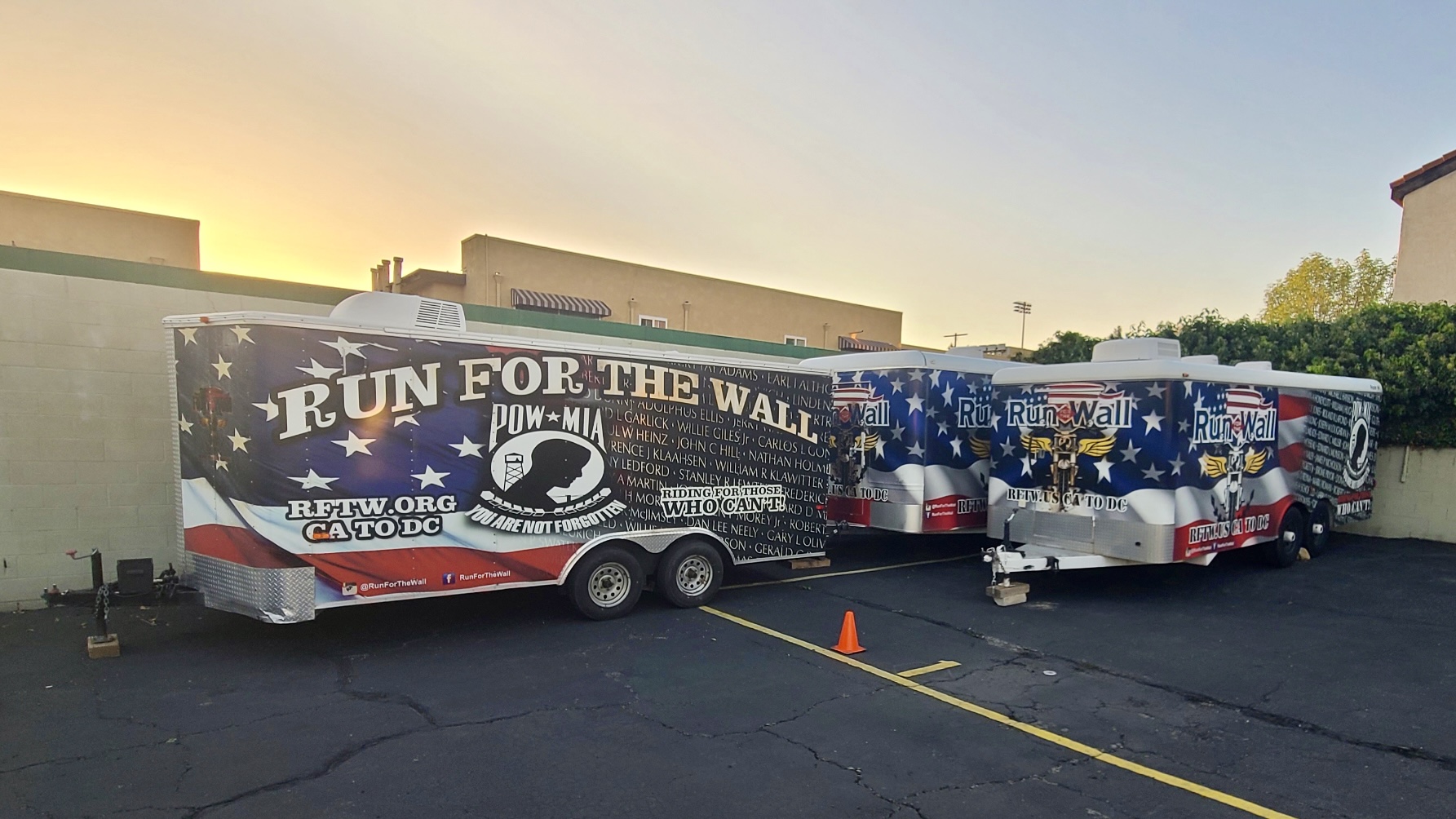 Run for the Wall® merchandise trailers